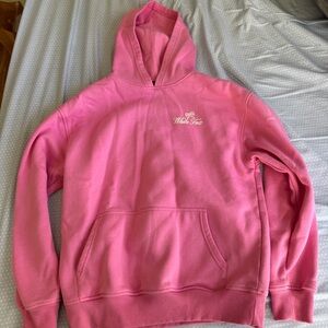 White Fox Pink Hoodie